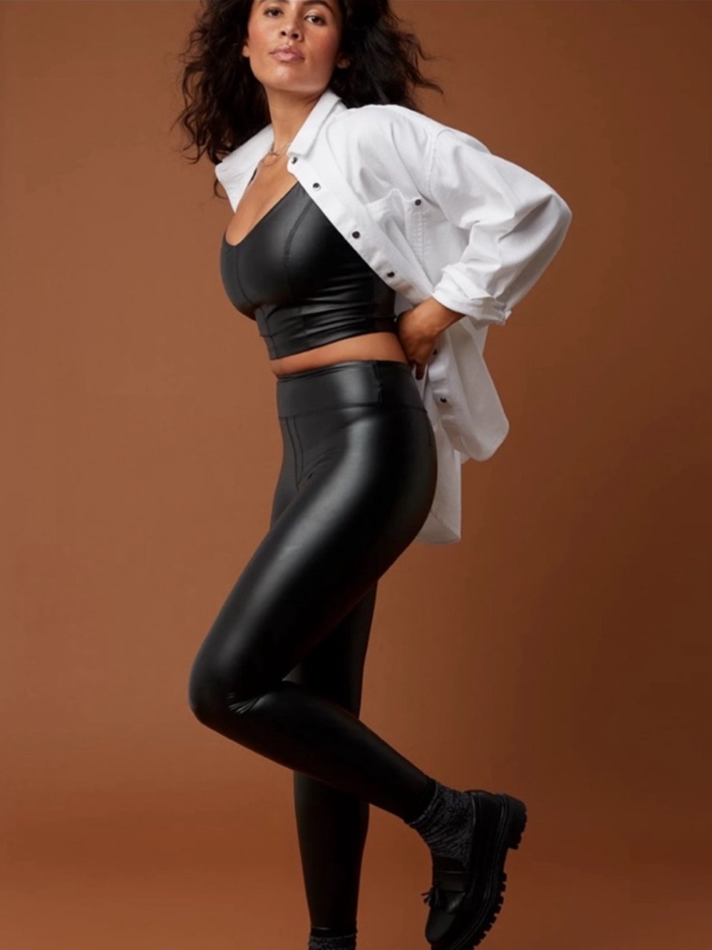 NWOT Aerie Real Luxe Faux Leather Leggings